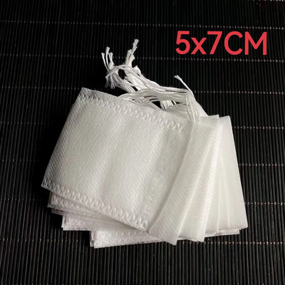 100 vnt. vienkartinių arbatos maišelių filtro užpilas su virvele „Heal Seal“ maistinės kokybės neaustinės medžiagos, prieskonių vienkartinė natūralios medienos masė