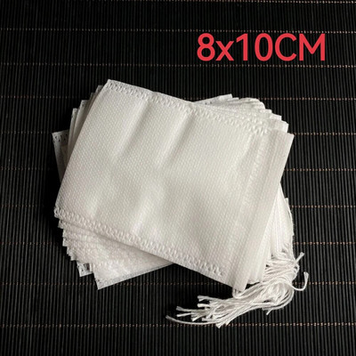 100 vnt. vienkartinių arbatos maišelių filtro užpilas su virvele „Heal Seal“ maistinės kokybės neaustinės medžiagos, prieskonių vienkartinė natūralios medienos masė