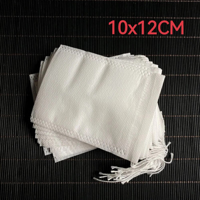 100 vnt. vienkartinių arbatos maišelių filtro užpilas su virvele „Heal Seal“ maistinės kokybės neaustinės medžiagos, prieskonių vienkartinė natūralios medienos masė