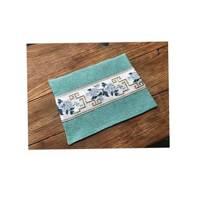 Teatörlő alátét Pamut vászon Asztali mat Dekoráció 30x40cm Hímzés Kézműves Erős nedvszívó hatású konyhai tisztítókendő