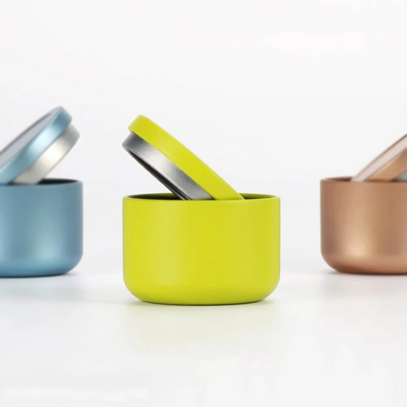 Prijenosno pakiranje čaja od cvijeća Zatvorene limenke Metalna truba Kreativni crni čaj Male limenke čaja Limenka