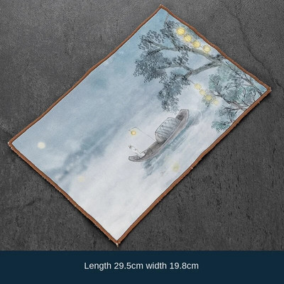 Japoniško stiliaus medvilninis linas Vandenį sugeriantis arbatos rankšluostis arbatos ceremonijos reikmenys Staltiesės skuduras arbatos kilimėlis arbatos ceremonijos indai