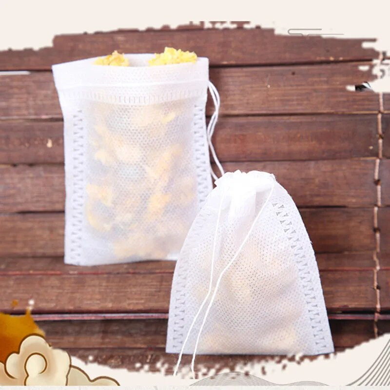 Vrećica čaja 100 komada Prazna mirisna vrećica čaja s filtarom za brtvljenje i zacjeljivanje Jednokratne vrećice čaja Biljni zeleni čaj Vrećice čaja od netkane tkanine