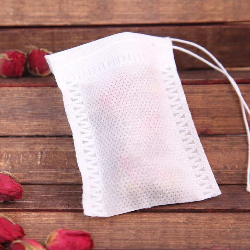 Vrećica čaja 100 komada Prazna mirisna vrećica čaja s filtarom za brtvljenje i zacjeljivanje Jednokratne vrećice čaja Biljni zeleni čaj Vrećice čaja od netkane tkanine