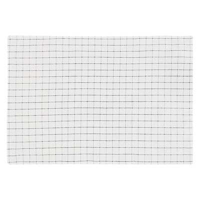 1db pamut konyharuha asztali szalvéták textil pamut mintás fekete-fehér nedvszívó kendő 60cmx40cm