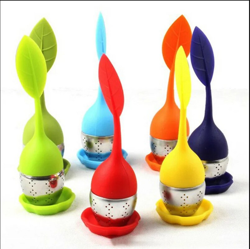 1kom Hot Selling Bag Style Silikonsko Cjedilo za Čaj Biljni Začini Infuzer Filter Difuzor Kuhinja Kava Čaj Alati Nasumične boje