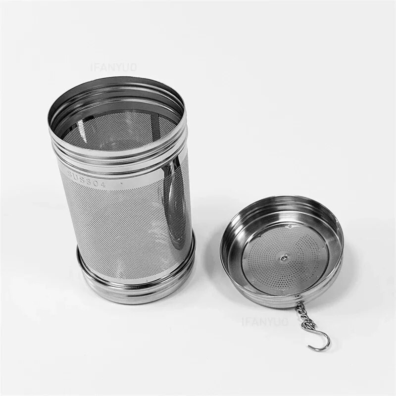 Fini mrežasti filter Infuzor za čaj Cilindrični 304 nehrđajući čelik Navojni priključak Cjedilo za čajnik Začinsko bilje Kuhinjski dodaci