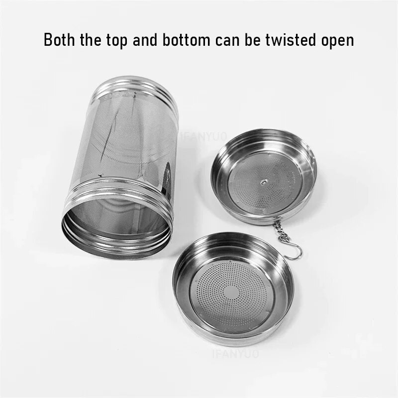 Fini mrežasti filter Infuzor za čaj Cilindrični 304 nehrđajući čelik Navojni priključak Cjedilo za čajnik Začinsko bilje Kuhinjski dodaci