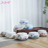 Keramički spremnici za čaj Tea Caddies Spremište za čaj, putni keramički kanister, japansko spremište staklenki, D146