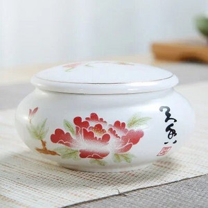 Keramički spremnici za čaj Tea Caddies Spremište za čaj, putni keramički kanister, japansko spremište staklenki, D146