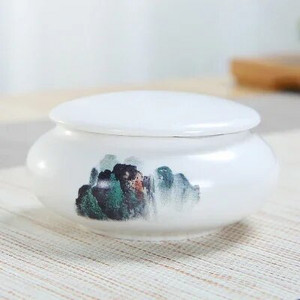 Keramički spremnici za čaj Tea Caddies Spremište za čaj, putni keramički kanister, japansko spremište staklenki, D146