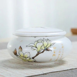 Keramički spremnici za čaj Tea Caddies Spremište za čaj, putni keramički kanister, japansko spremište staklenki, D146