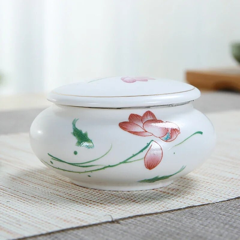 Keramički spremnici za čaj Tea Caddies Spremište za čaj, putni keramički kanister, japansko spremište staklenki, D146