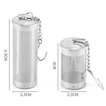 Инфузер за чай от неръждаема стомана Дифузер за чаени листа Топка за подправки Цедка за чайник Филтър за кафе с фина мрежа Кухненски аксесоари