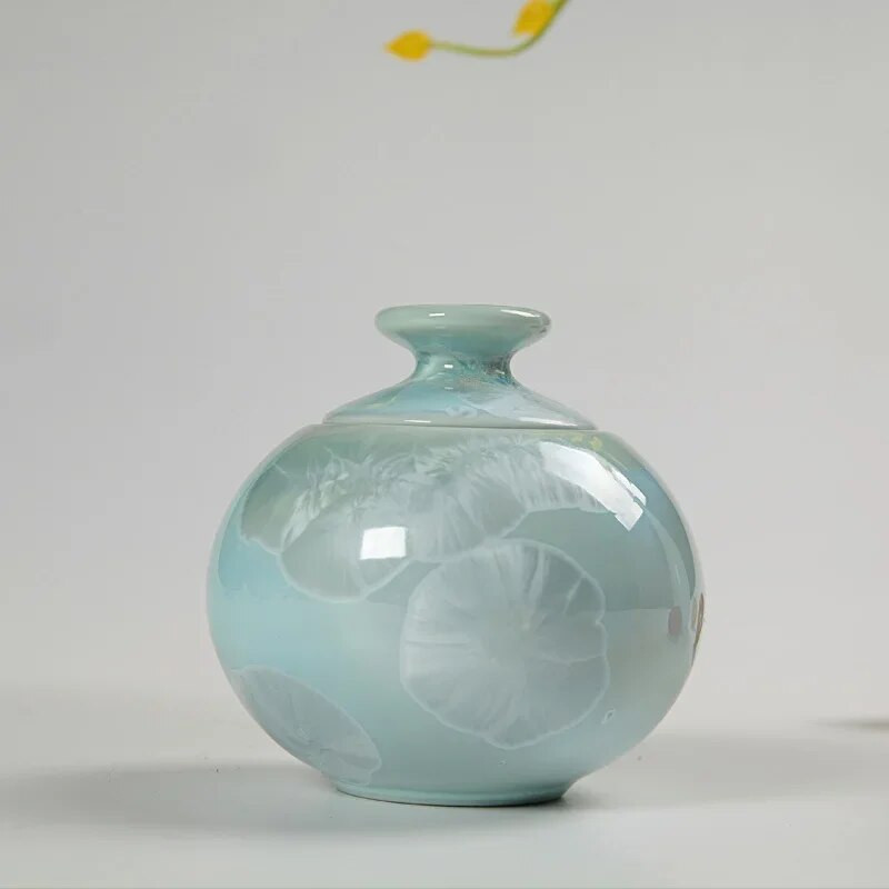 Šareni mini porculan u kineskom stilu, hermetički nepropusni Matcha čaj Caddy Pasty Liquid, Cosmetic, Puder Storage Keep Fresh Empty Canister