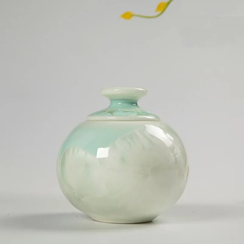 Šareni mini porculan u kineskom stilu, hermetički nepropusni Matcha čaj Caddy Pasty Liquid, Cosmetic, Puder Storage Keep Fresh Empty Canister