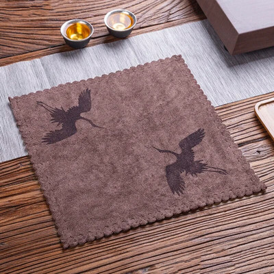 Șervețele de ceai Kungfu, absorbție de apă, prosop îngroșat pentru set de ceai, cârpă de ceai din fibră din bumbac, accesorii pentru masă de ceai Zen Intention