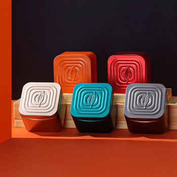 Многоцветна малка квадратна тенекия Тенекия за чай Изящни бонбони Кутия за подаръци и занаяти Контейнер за съхранение на храна