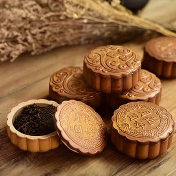 Βάζο τσαγιού Creative Mooncake Κεραμικό Ταξιδιωτικό Φορητό Σφραγισμένο Κατσαρολάκι Μικρό Βάζο Αποθήκευσης Βάζο Τσάι Σετ Τσάι Warehouse Tea Caddy