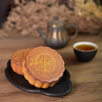 Буркан за чай Creative Mooncake Керамична пътна преносима запечатана тенджера Малък буркан за съхранение на каменинови изделия Комплект за чай Склад за чай Tea Caddy