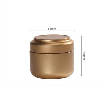 Exquisite Mini Tea Caddy φορητό μεταλλικό δοχείο αποθήκευσης τσαγιού Ταξίδι σφραγισμένο δοχείο καφέ δοχείου τσαγιού οικιακές δεξαμενές αποθήκευσης