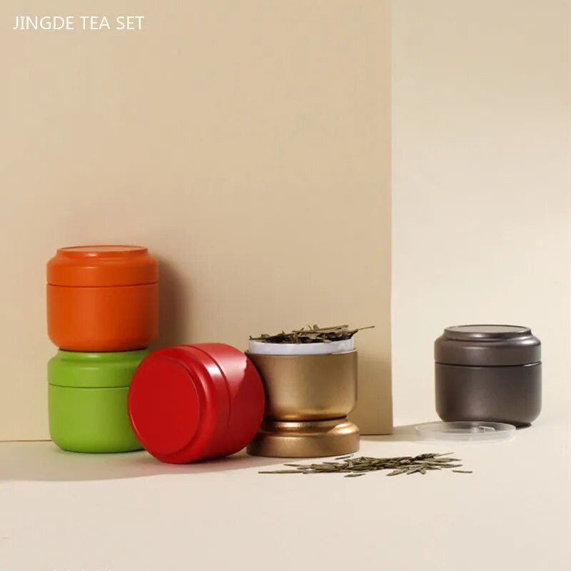 Izvrsna mini posuda za čaj, prijenosni metalni spremnik za pohranu čaja, putna zatvorena staklenka za kavu, posuda za čaj, spremnici za pohranu u kućanstvu