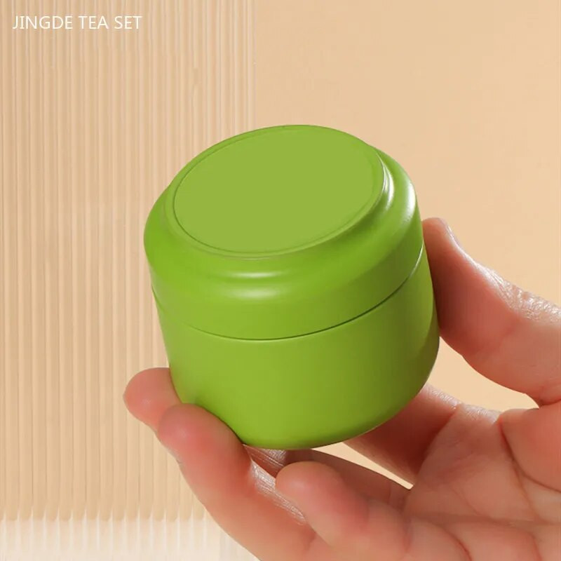 Izvrsna mini posuda za čaj, prijenosni metalni spremnik za pohranu čaja, putna zatvorena staklenka za kavu, posuda za čaj, spremnici za pohranu u kućanstvu