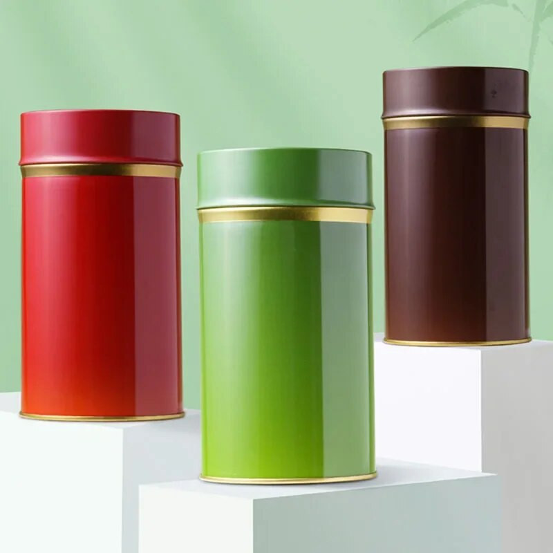 Kanister za pohranu šećera i čaja Kutija za praznu limenku Okrugla posuda za čaj od listova Staklenka za slatkiše Kuhinjski kanister za čaj Kava Kanister za bombone