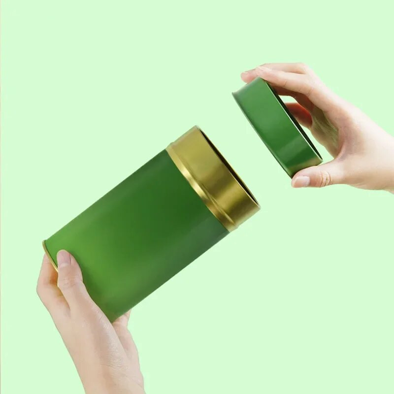 Kanister za pohranu šećera i čaja Kutija za praznu limenku Okrugla posuda za čaj od listova Staklenka za slatkiše Kuhinjski kanister za čaj Kava Kanister za bombone