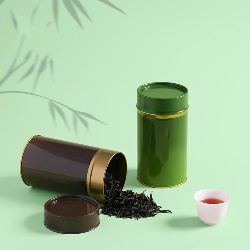 Kanister za pohranu šećera i čaja Kutija za praznu limenku Okrugla posuda za čaj od listova Staklenka za slatkiše Kuhinjski kanister za čaj Kava Kanister za bombone