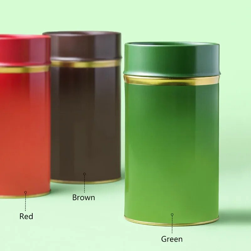 Kanister za pohranu šećera i čaja Kutija za praznu limenku Okrugla posuda za čaj od listova Staklenka za slatkiše Kuhinjski kanister za čaj Kava Kanister za bombone