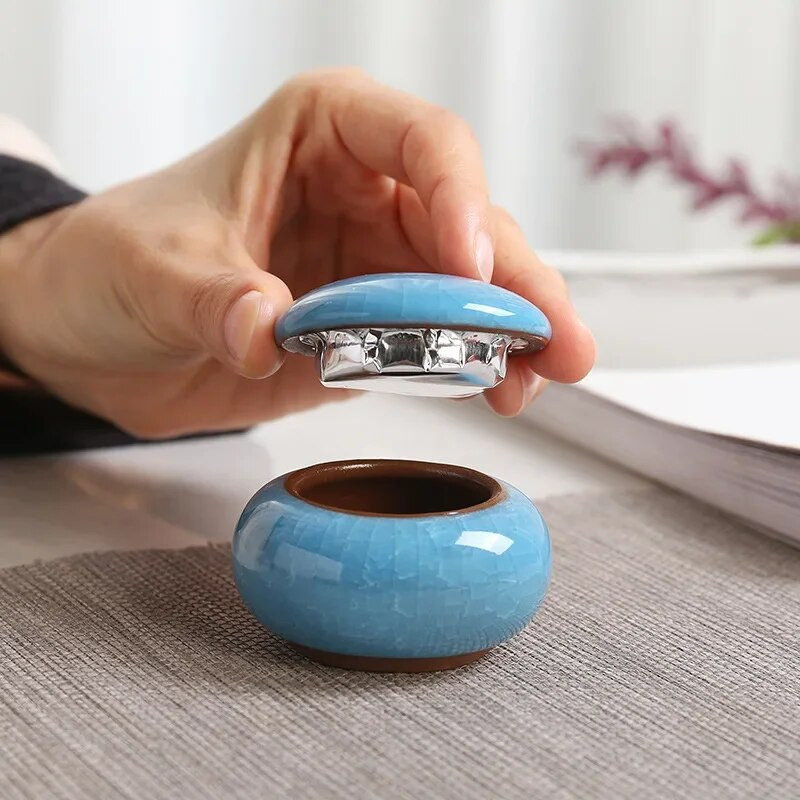 Kućna zatvorena staklenka čaja Kanister kave u prahu Kineska keramika Čaj Caddy Putna vrećica čaja Kuhinjski spremnici za začine Spremnik za pohranu slatkiša