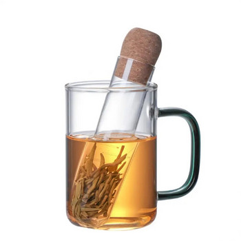 Φακελάκια τσαγιού Creative Sphere Mesh Στρωτήρι τσαγιού Glass Pipe Infuser Teaware Coffee Herb Spice Filter Diffuser for Spice Herb Tea