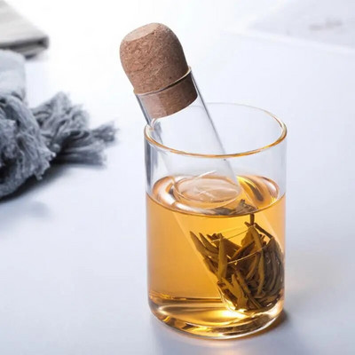 Φακελάκια τσαγιού Creative Sphere Mesh Στρωτήρι τσαγιού Glass Pipe Infuser Teaware Coffee Herb Spice Filter Diffuser for Spice Herb Tea