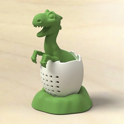 Újrafelhasználható szilikon tea infuser Vicces dinoszaurusz formájú gyógynövénytea zacskó kávészűrő diffúzor szűrő teatartozékok kávészűrő