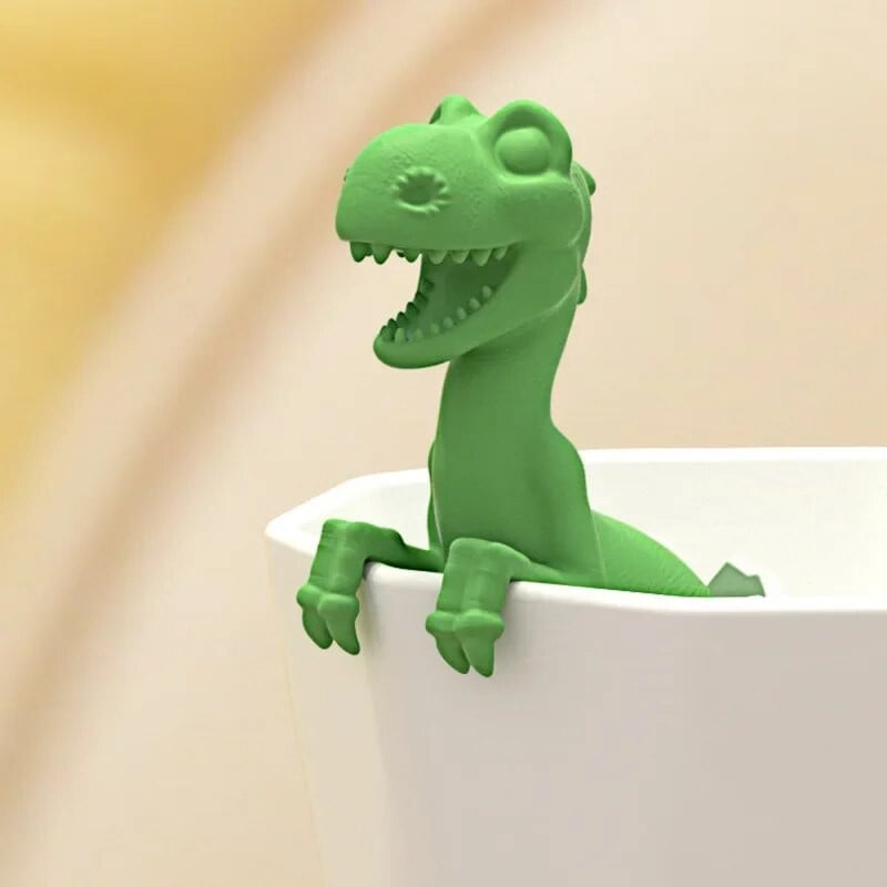 Újrafelhasználható szilikon tea infuser Vicces dinoszaurusz formájú gyógynövénytea zacskó kávészűrő diffúzor szűrő teatartozékok kávészűrő