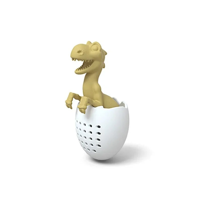 Újrafelhasználható szilikon tea infuser Vicces dinoszaurusz formájú gyógynövénytea zacskó kávészűrő diffúzor szűrő teatartozékok kávészűrő