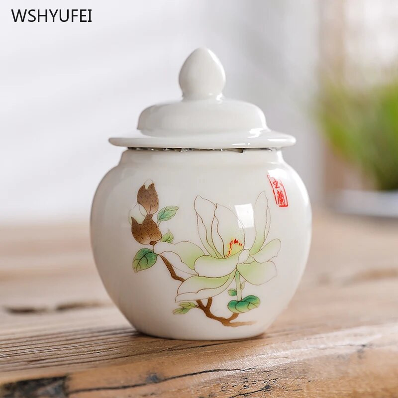 5,2x6,6 cm Keramička zatvorena limenka za čaj Limenka s puderom za masku za lice Prazna boca za uzorke Punjenje u turizmu Spremnik za losion Limenka s poklopcem 50 ml