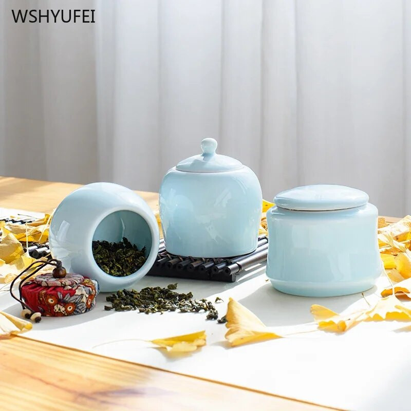 Prijenosna putna brtva od seladona staklenka za pohranu otporna na vlagu kava u zrnu čaj slatkiši keksi prekrivene kuhinjske boce za pohranu limenke