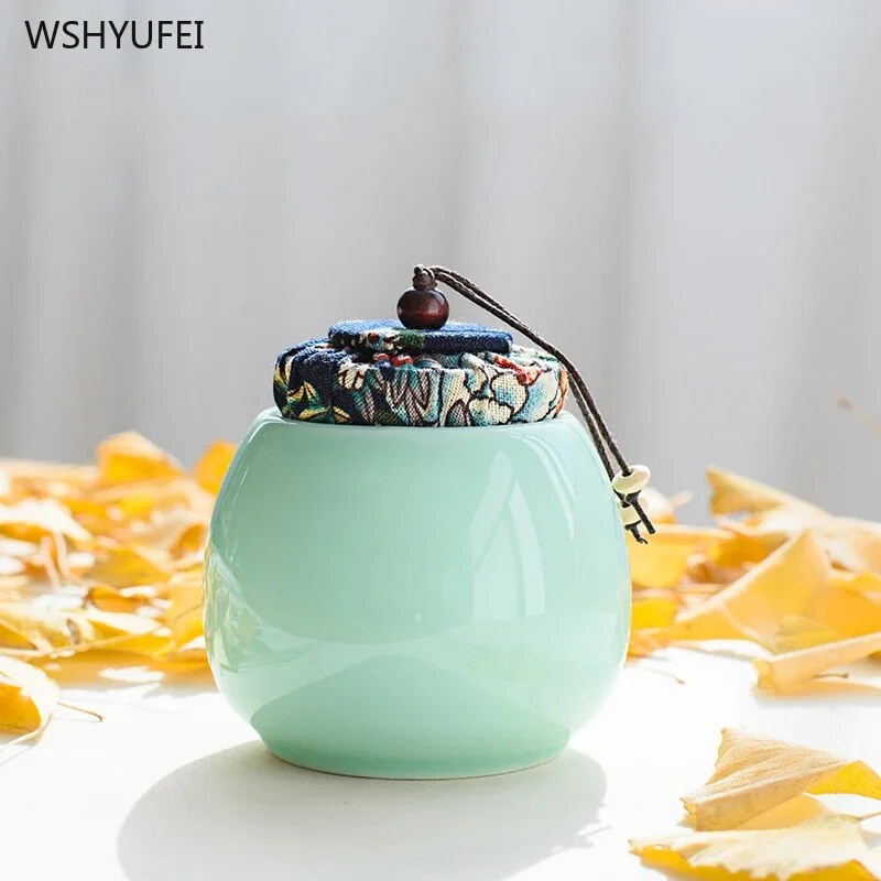 Prijenosna putna brtva od seladona staklenka za pohranu otporna na vlagu kava u zrnu čaj slatkiši keksi prekrivene kuhinjske boce za pohranu limenke