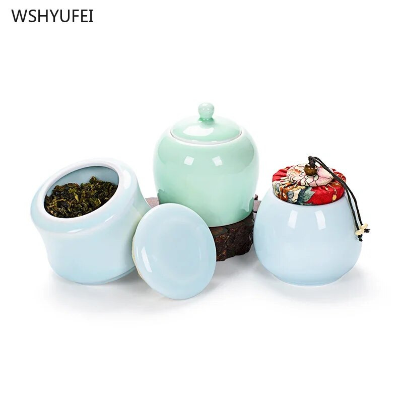 Prijenosna putna brtva od seladona staklenka za pohranu otporna na vlagu kava u zrnu čaj slatkiši keksi prekrivene kuhinjske boce za pohranu limenke