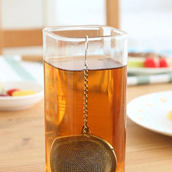Фина мрежа от неръждаема стомана Настойка за чай Държач за цедка за чайник за многократна употреба Топка за подправки Филтър Съд за напитки Аксесоари за чайна