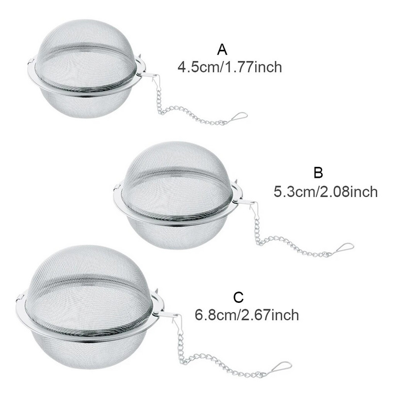 Smulkaus tinklelio nerūdijančio plieno arbatos užpilas Daugkartinis virdulio sietelio laikiklis Prieskoniai Rutuliniai Filtrai Gėrimų indai Arbatinės priedai