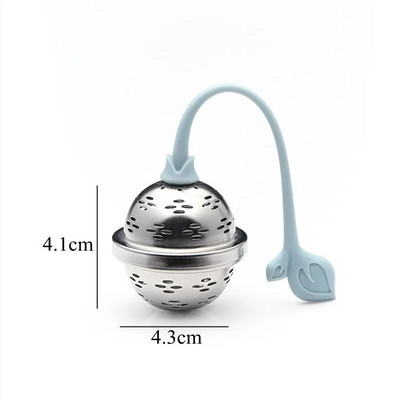 Infuser za listove čaja od nehrđajućeg čelika Cjedilo Mrežasto sito za začine za kuhanje Čajnik Filter za čaj Kuglica za začine Kuhinjski pribor