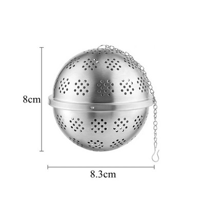 Infuser za listove čaja od nehrđajućeg čelika Cjedilo Mrežasto sito za začine za kuhanje Čajnik Filter za čaj Kuglica za začine Kuhinjski pribor