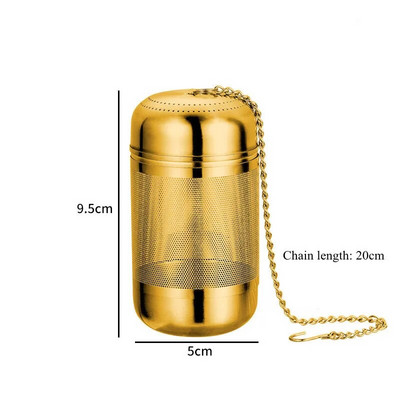 Kreativni čajnik za čaj od nehrđajućeg čelika 316 Čajnik za višekratnu upotrebu za čaj Cjedilo za začine Loptasti mrežasti filtar Kućanski kuhinjski pribor