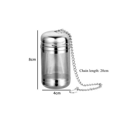 Kreativni čajnik za čaj od nehrđajućeg čelika 316 Čajnik za višekratnu upotrebu za čaj Cjedilo za začine Loptasti mrežasti filtar Kućanski kuhinjski pribor