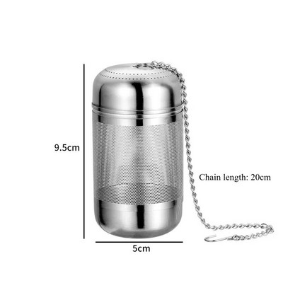 Kreativni čajnik za čaj od nehrđajućeg čelika 316 Čajnik za višekratnu upotrebu za čaj Cjedilo za začine Loptasti mrežasti filtar Kućanski kuhinjski pribor