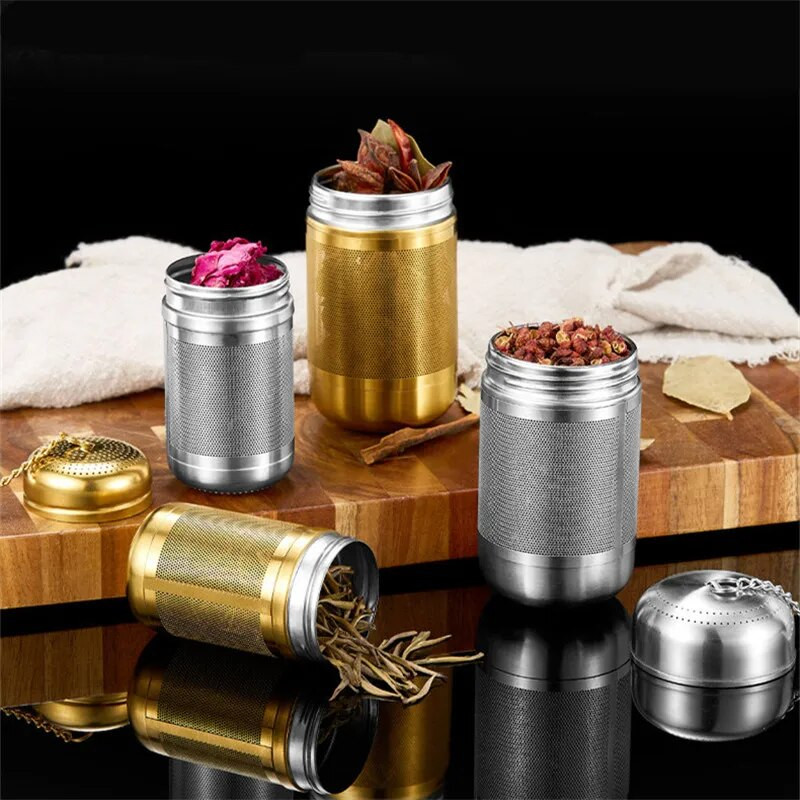 Kreativni čajnik za čaj od nehrđajućeg čelika 316 Čajnik za višekratnu upotrebu za čaj Cjedilo za začine Loptasti mrežasti filtar Kućanski kuhinjski pribor