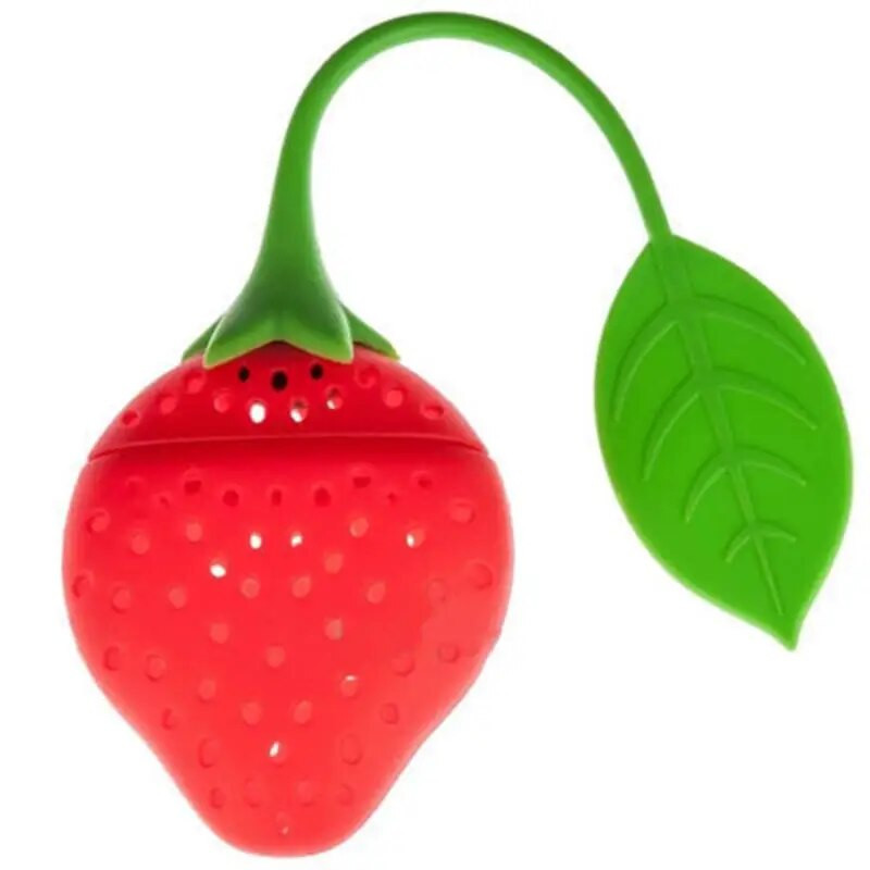 Creative Tea Infuser Ball Silikoninis arbatos indas Arbatos lapų sietelis difuzorius arbatinukas įrankis Braškių formos maišelis arbatos maišelis virtuvės aksesuaras